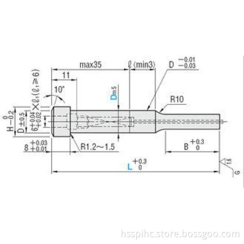 Fibro / Moeller Spring precision punch corp R 0.4 Polishing
